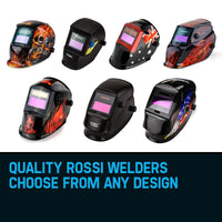 ROSSI Welding Helmet Solar Auto Darkening Mask TIG/MIG/ARC Welder Machine Kings Warehouse 