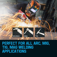 ROSSI Welding Helmet Solar Auto Darkening Mask TIG/MIG/ARC Welder Machine Tools Kings Warehouse 