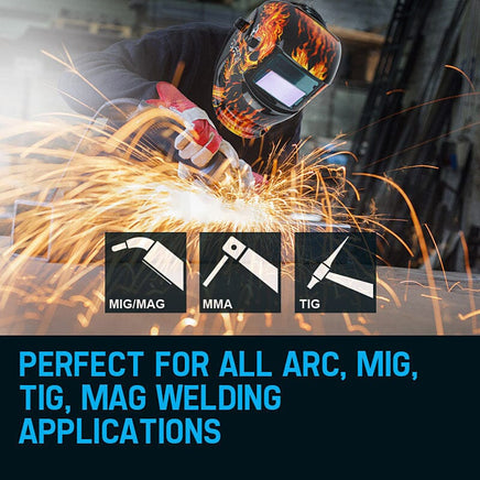 ROSSI Welding Helmet Solar Auto Darkening Mask TIG/MIG/ARC Welder Machine Tools Kings Warehouse 