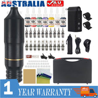 Rotary Tattoo Pen Kit 1 Wireless Motor Tattoo Machine 7 Inks 20 Needles 1Battery Pet Care Kings Warehouse 