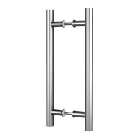 Round 300mm Stainless Steel Push Pull Door Handle for Wood Glass Home & Garden Kings Warehouse 