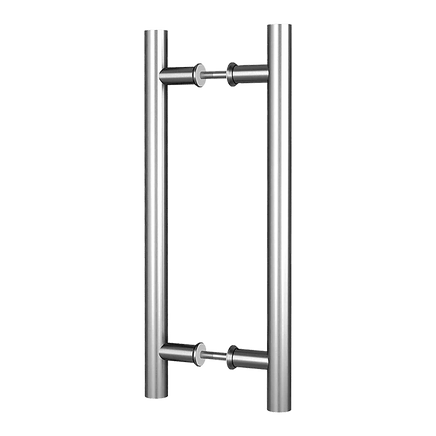 Round 300mm Stainless Steel Push Pull Door Handle for Wood Glass Home & Garden Kings Warehouse 
