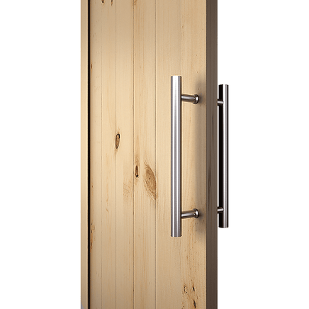 Round 300mm Stainless Steel Push Pull Door Handle for Wood Glass Home & Garden Kings Warehouse 