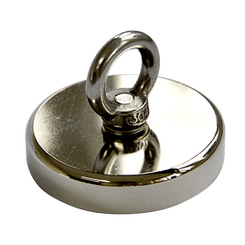 Round Neodymium Fishing Magnet with Countersunk Hole and Eyebolt, 500 LBS pull Gift & Novelty Kings Warehouse 