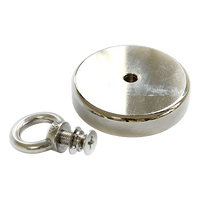 Round Neodymium Fishing Magnet with Countersunk Hole and Eyebolt, 500 LBS pull Gift & Novelty Kings Warehouse 