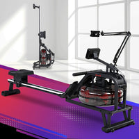 Rowing Exercise Machine Rower Water Resistance Fitness Gym Home Cardio Kings Warehouse 