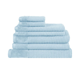 Royal Excellency 7 Piece Cotton Bath Towel Set - Baby Blue Home & Garden Kings Warehouse 