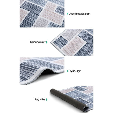 Rug 160x230cm Area Rug Large Carpet Soft Short Pile Modern Oblo Home & Garden Kings Warehouse 