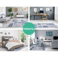 Rug 200x290cm Area Rug Large Carpet Soft Short Pile Modern Oblo Home & Garden Kings Warehouse 