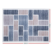 Rug 200x290cm Area Rug Large Carpet Soft Short Pile Modern Oblo Home & Garden Kings Warehouse 