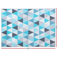 Rug 200x290cm Area Rug Large Carpet Soft Short Pile Modern Tria Home & Garden Kings Warehouse 