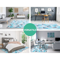 Rug 200x290cm Area Rug Large Carpet Soft Short Pile Modern Tria Home & Garden Kings Warehouse 