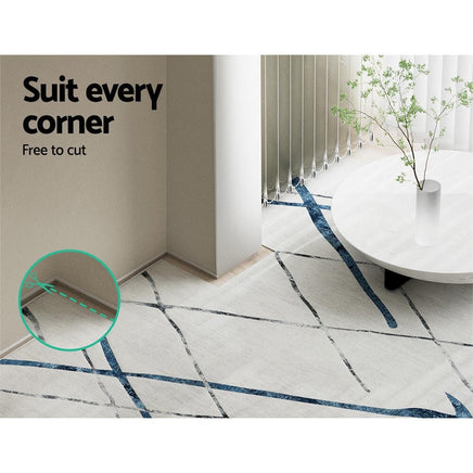 Rug 200x290cm Area Rug Washable Mat Large Carpet Soft Short Pile Jaca Home & Garden Kings Warehouse 