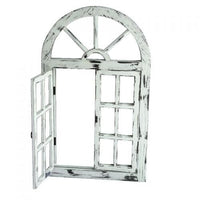 Rustic White Scarlett Window Mirror Home & Garden Kings Warehouse 