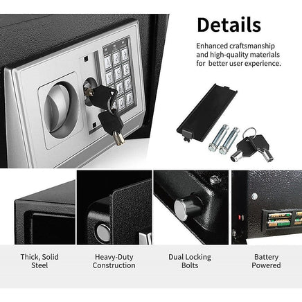 Safe Security Box Electronic Digital Lock Electronics Kings Warehouse 