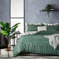 Sally microfiber reversible quilt cover set-king size Home & Garden Kings Warehouse 