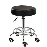 Salon Chair Bar Swivel Stool Office Roller Wheels Portable Height Adjust Leather BS8401 Furniture Kings Warehouse 