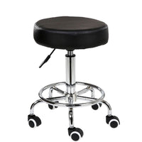 Salon Chair Bar Swivel Stool Office Roller Wheels Portable Height Adjust Leather BS8401(x2) Furniture Kings Warehouse 
