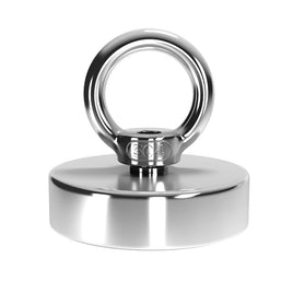 Salvage 115KG Recovery Magnet Hook Countersunk Hole Eyebolt Treasure Hunting Fishing Kings Warehouse