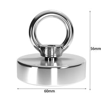 Salvage 115KG Recovery Magnet Hook Countersunk Hole Eyebolt Treasure Hunting Fishing Kings Warehouse 