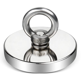Salvage 480KG Recovery Magnet Hook Countersunk Hole Eyebolt Treasure Hunting Fishing Kings Warehouse 