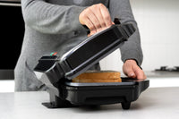 Sandwich Press w/ 3 Interchangeable Plates Incl Toasties & Waffles Appliances Kings Warehouse 