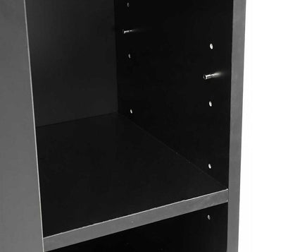 Sarantino 21 Pairs Shoe Cabinet Rack Storage Organiser 80 x 30 x 90cm in Black Furniture Kings Warehouse 