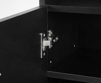 Sarantino 21 Pairs Shoe Cabinet Rack Storage Organiser 80 x 30 x 90cm in Black Furniture Kings Warehouse 