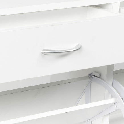 Sarantino 24 Pairs Shoe Cabinet Storage White Drawers Chest 1200 x 240 x 920 in White Furniture Kings Warehouse 