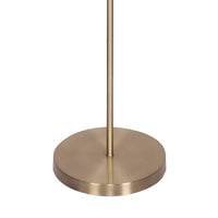 Sarantino 3-Light Gold Metal Floor Lamp with Glass Shades Kings Warehouse 