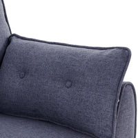 Sarantino 3 Seater Modular Linen Fabric Sofa Bed Couch Futon Suite - Dark Grey Kings Warehouse 