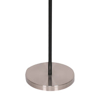 Sarantino 3-Shade Metal Floor Lamp Nickel & Matte Black Finish Kings Warehouse 