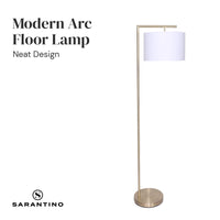 Sarantino 90-Degree Modern Arc Floor Lamp Kings Warehouse 