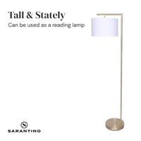 Sarantino 90-Degree Modern Arc Floor Lamp Kings Warehouse 