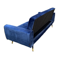 Sarantino Ava 3-seater Tufted Velvet Sofa Bed By Sarantino - Blue Kings Warehouse 