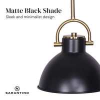 Sarantino Black and Gold Pendant Light Kings Warehouse 