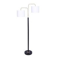 Sarantino Black/Brass Finish Reading Light Electric Table Lamp Kings Warehouse 