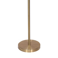 Sarantino Brushed Gold Height-Adjustable Metal Floor Lamp Kings Warehouse 