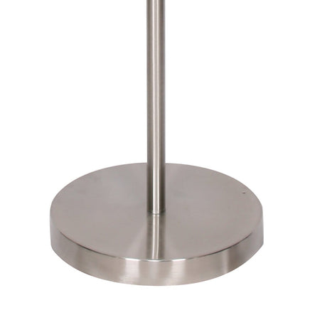Sarantino Brushed Nickel Height-Adjustable Metal Floor Lamp Kings Warehouse 