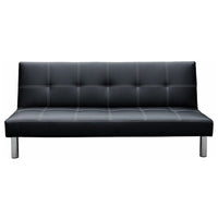 Sarantino Chelsea Sofa Bed Faux Leather Lounge Couch Futon Furniture Modular Suite Kings Warehouse 