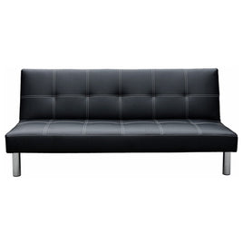 Sarantino Chelsea Sofa Bed Faux Leather Lounge Couch Futon Furniture Modular Suite Kings Warehouse 
