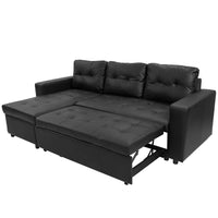 Sarantino Corner Sofa Linen Lounge Couch L-shaped Modular Furniture Home Chaise Grey Kings Warehouse 