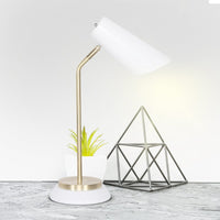 Sarantino Electric Reading Light Table Lamp Brass Finish - White Kings Warehouse 