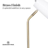 Sarantino Electric Reading Light Table Lamp Brass Finish - White Kings Warehouse 