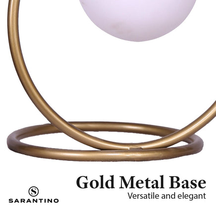 Sarantino Gold Metal Table Lamp Kings Warehouse 