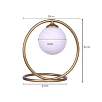 Sarantino Gold Metal Table Lamp Kings Warehouse 