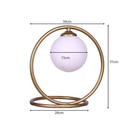 Sarantino Gold Metal Table Lamp Kings Warehouse 