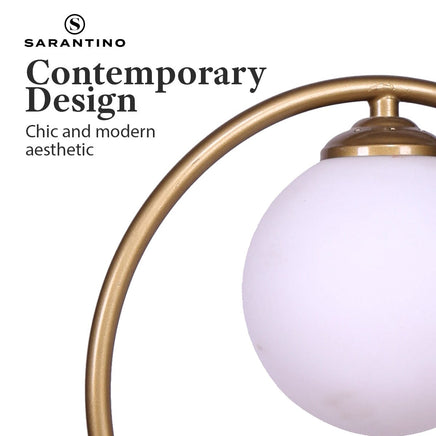 Sarantino Gold Metal Table Lamp Kings Warehouse 