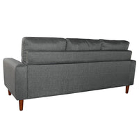 Sarantino Linen Corner Sofa Lounge Couch Modular Furniture L Chair Home Chaise Grey Kings Warehouse 