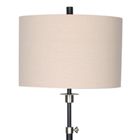 Sarantino Metal Floor Lamp with Cream Drum Shade Kings Warehouse 